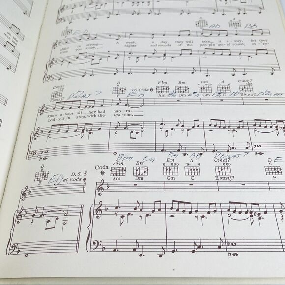 VTG Gordon Lightfoot Gord's Gold Songbook 1976 Sheet Music Loose Pages Writing - Picture 7 of 10